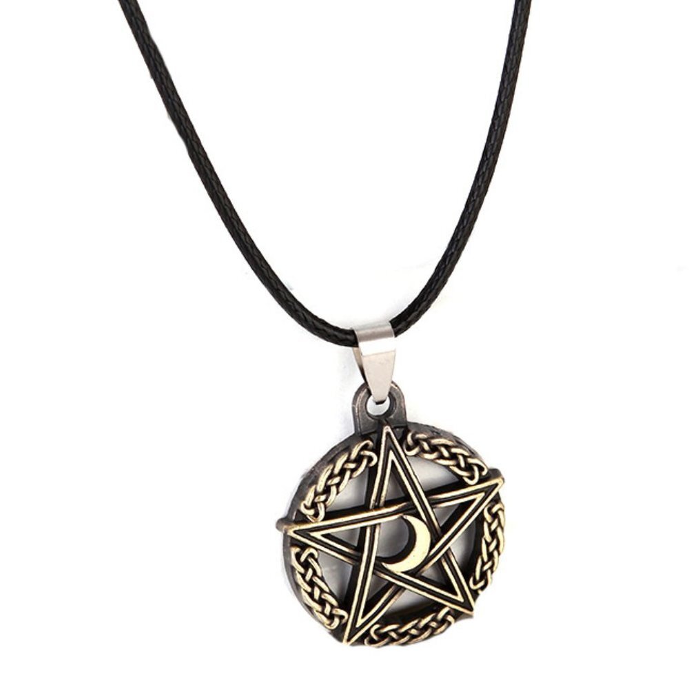 ❤️Foreign trade Viking leather rope necklace, N90201P147